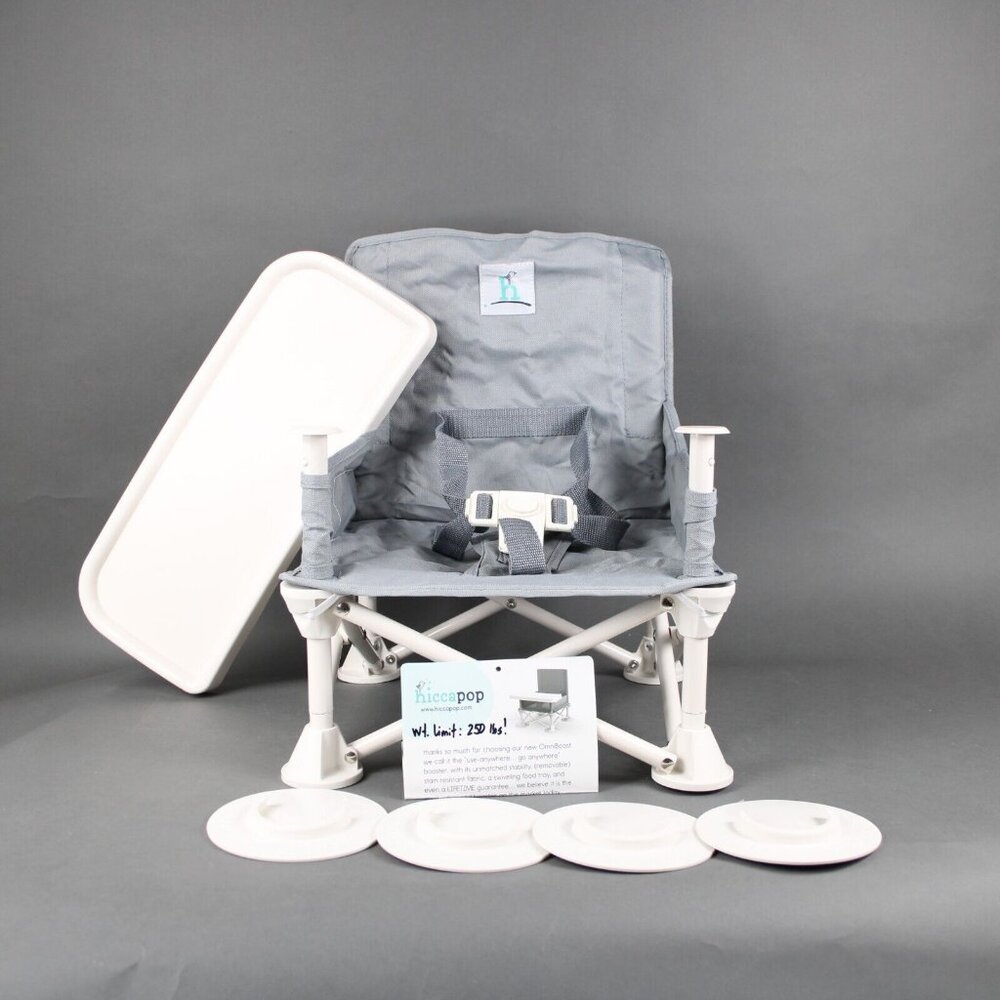 Hiccapop AS IS MISSING SEAT STRAPS On The Go Anywhere Booster Seat High Chair - Picture 14 of 16